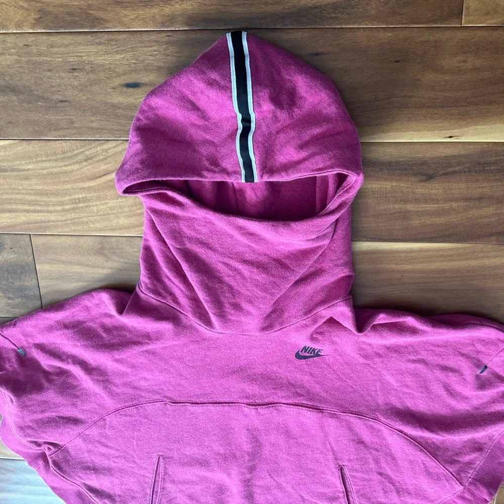 Nike Tech Fleece Pink Hooded Poncho Sweatshirt size Large